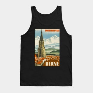 Berne,Switzerland,Travel Poster Tank Top